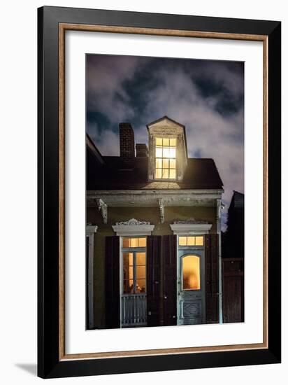 Night Scene with House-Jody Miller-Framed Photographic Print