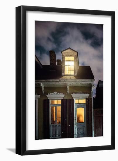Night Scene with House-Jody Miller-Framed Photographic Print