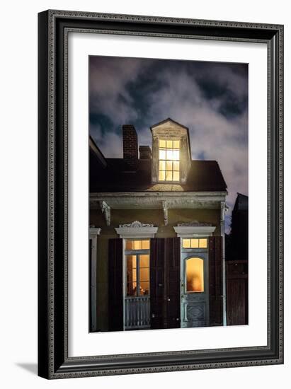 Night Scene with House-Jody Miller-Framed Photographic Print