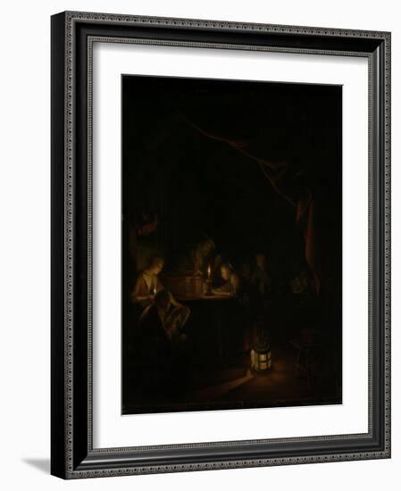 Night School-Gerard Dou-Framed Art Print