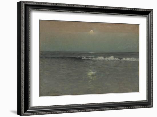 Night Sinks on the Sea, 1896-Birge Harrison-Framed Giclee Print