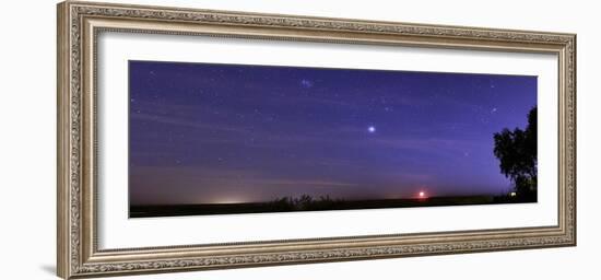Night sky and setting Moon-null-Framed Photographic Print