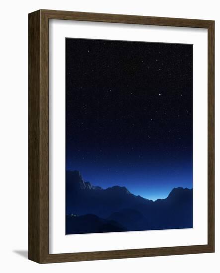 Night Sky, Computer Artwork-Mehau Kulyk-Framed Photographic Print