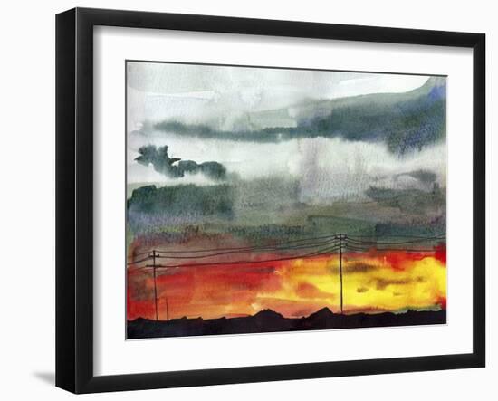 Night Sky II-Paul McCreery-Framed Art Print