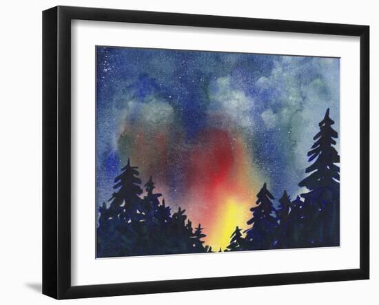 Night Sky IV-Paul McCreery-Framed Art Print