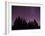 Night Sky over Bighorn Mountains-Mike Cavaroc-Framed Photographic Print