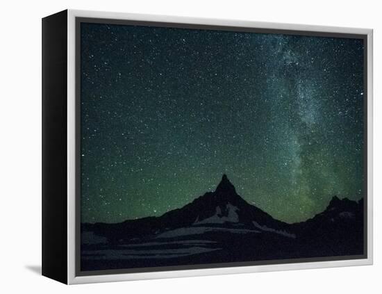 Night Sky over Glacier National Park, Montana.-Steven Gnam-Framed Premier Image Canvas