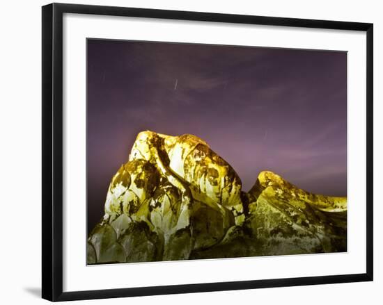 Night Sky over the Ancient City of Ayutthaya, Thailand-null-Framed Photographic Print