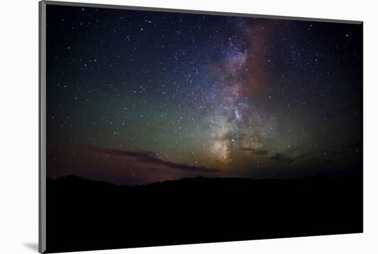 Night Sky with Milky Way-Sheila Haddad-Mounted Photographic Print