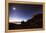 Night Sky with the Moon and Venus over Mountains Near Copacabana and Lake Titicaca-Alex Saberi-Framed Premier Image Canvas