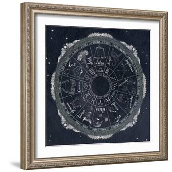Night Sky Zodiac-Sara Zieve Miller-Framed Art Print