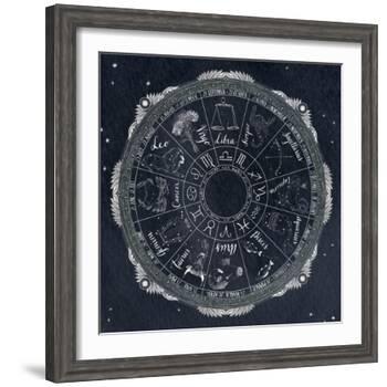 Night Sky Zodiac-Sara Zieve Miller-Framed Art Print