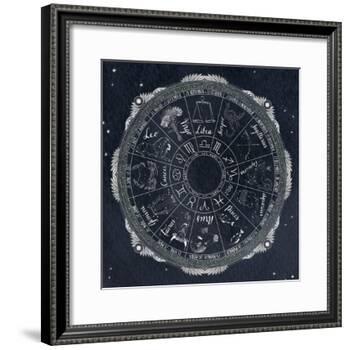 Night Sky Zodiac-Sara Zieve Miller-Framed Art Print