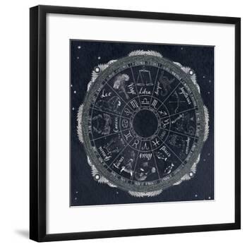 Night Sky Zodiac-Sara Zieve Miller-Framed Art Print