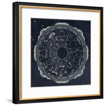 Night Sky Zodiac-Sara Zieve Miller-Framed Art Print