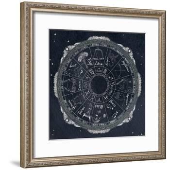Night Sky Zodiac-Sara Zieve Miller-Framed Art Print