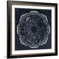 Night Sky Zodiac-Sara Zieve Miller-Framed Art Print