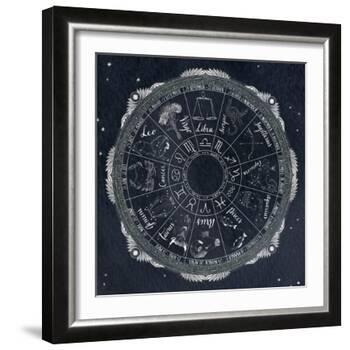 Night Sky Zodiac-Sara Zieve Miller-Framed Art Print