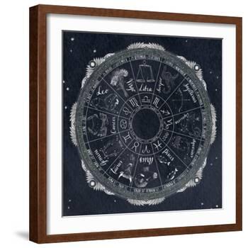 Night Sky Zodiac-Sara Zieve Miller-Framed Art Print