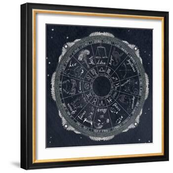Night Sky Zodiac-Sara Zieve Miller-Framed Art Print