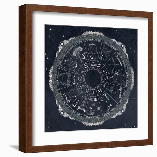 Night Sky Zodiac-Sara Zieve Miller-Framed Art Print