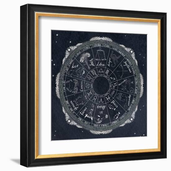 Night Sky Zodiac-Sara Zieve Miller-Framed Art Print