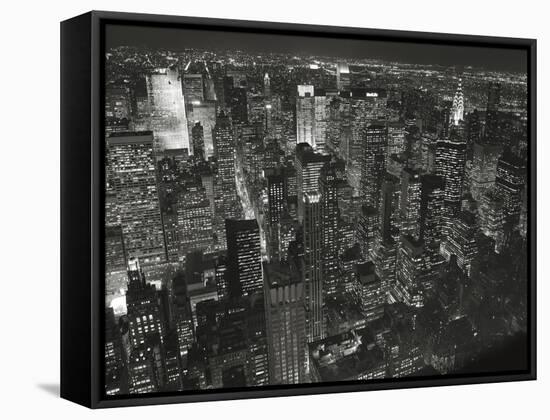 Night Skyline-Chris Bliss-Framed Premier Image Canvas