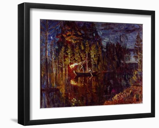 Night Spear Fishing in Spring, 1916-Stanislav Yulianovich Zhukovsky-Framed Giclee Print