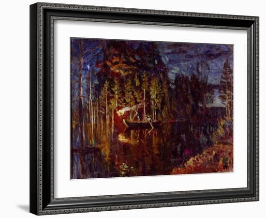 Night Spear Fishing in Spring, 1916-Stanislav Yulianovich Zhukovsky-Framed Giclee Print