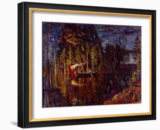 Night Spear Fishing in Spring, 1916-Stanislav Yulianovich Zhukovsky-Framed Giclee Print