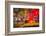 Night street scene, Kowloon, Hong Kong, China.-Michael DeFreitas-Framed Photographic Print