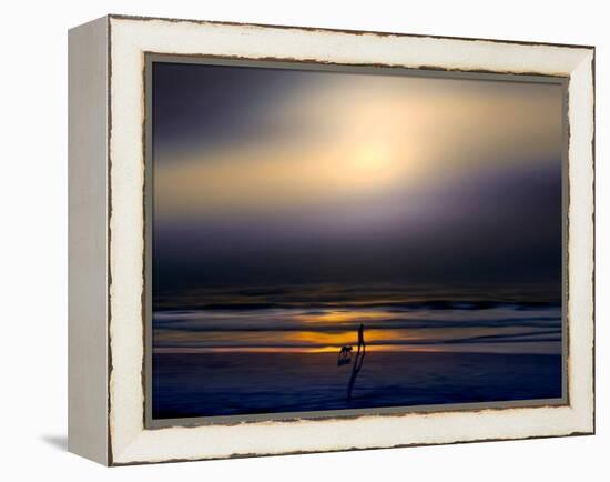 Night Stroll-Josh Adamski-Framed Premier Image Canvas