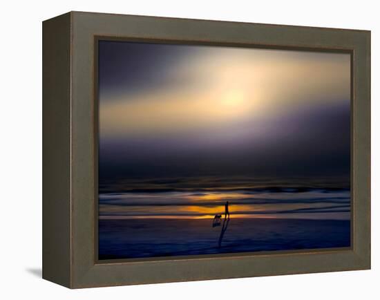 Night Stroll-Josh Adamski-Framed Premier Image Canvas