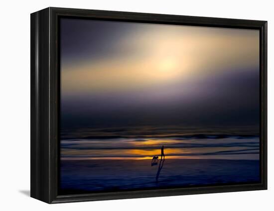 Night Stroll-Josh Adamski-Framed Premier Image Canvas