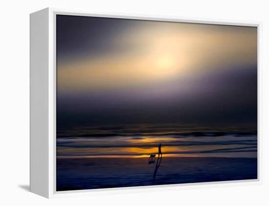 Night Stroll-Josh Adamski-Framed Premier Image Canvas