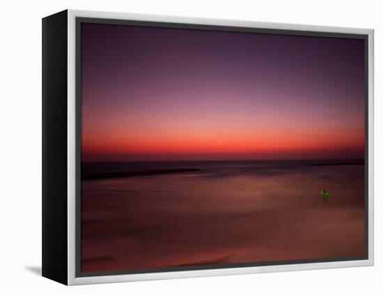 Night Surfer-Josh Adamski-Framed Premier Image Canvas