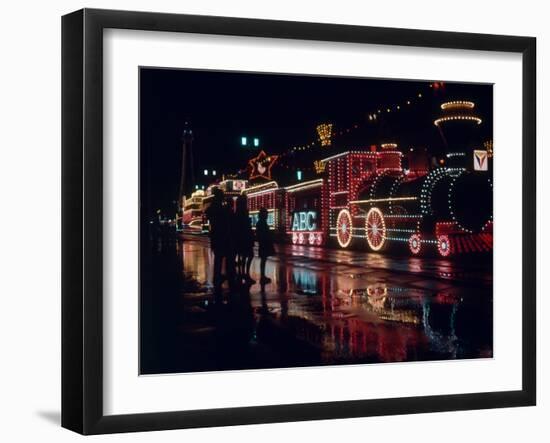 Night Time Illumination of Blackpool Tower, 1967-L. Stringer-Framed Photographic Print