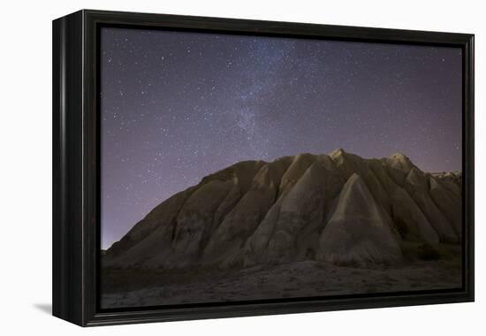 Night Time in the Rose Valley Showing the Rock Formations and Desert Landscape Light-David Clapp-Framed Premier Image Canvas