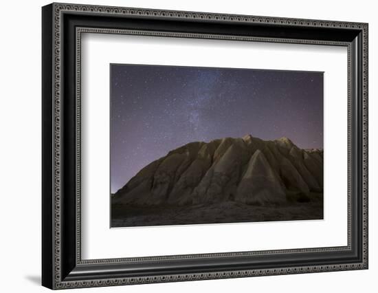 Night Time in the Rose Valley Showing the Rock Formations and Desert Landscape Light-David Clapp-Framed Photographic Print