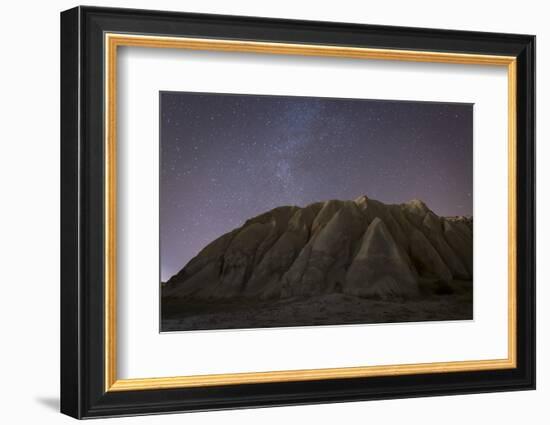 Night Time in the Rose Valley Showing the Rock Formations and Desert Landscape Light-David Clapp-Framed Photographic Print