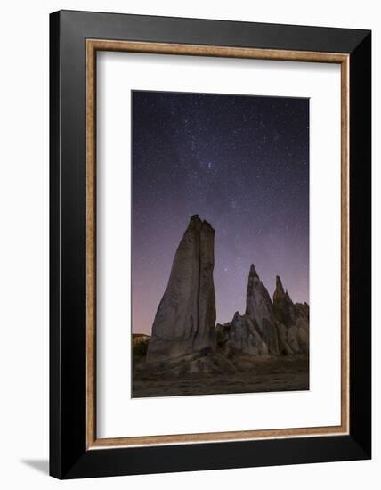 Night Time in the Rose Valley Showing the Rock Formations and Desert Landscape Light-David Clapp-Framed Photographic Print