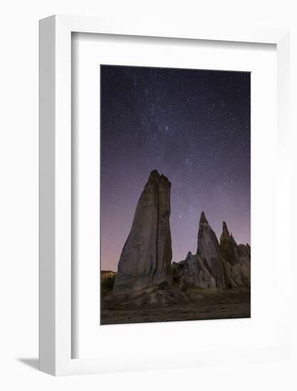 Night Time in the Rose Valley Showing the Rock Formations and Desert Landscape Light-David Clapp-Framed Photographic Print