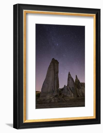 Night Time in the Rose Valley Showing the Rock Formations and Desert Landscape Light-David Clapp-Framed Photographic Print