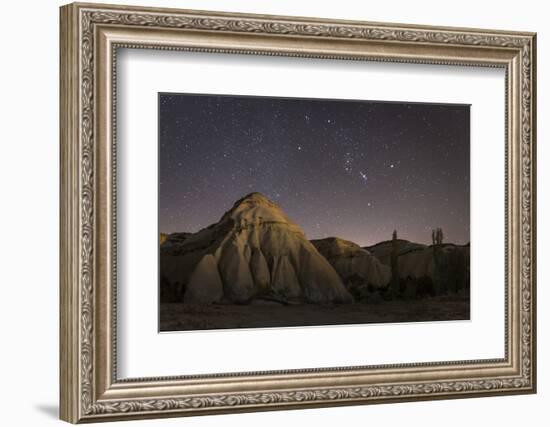 Night Time in the Rose Valley Showing the Rock Formations and Desert Landscape Light-David Clapp-Framed Photographic Print