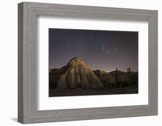 Night Time in the Rose Valley Showing the Rock Formations and Desert Landscape Light-David Clapp-Framed Photographic Print