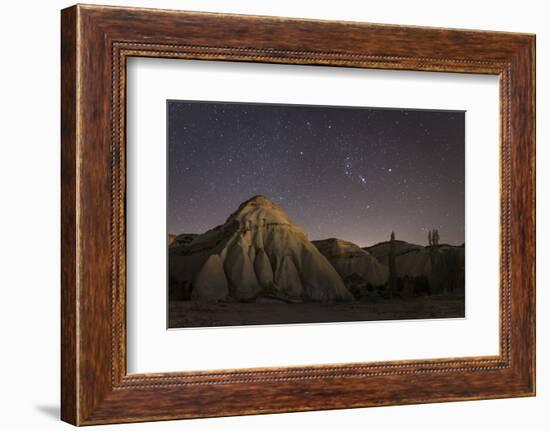 Night Time in the Rose Valley Showing the Rock Formations and Desert Landscape Light-David Clapp-Framed Photographic Print