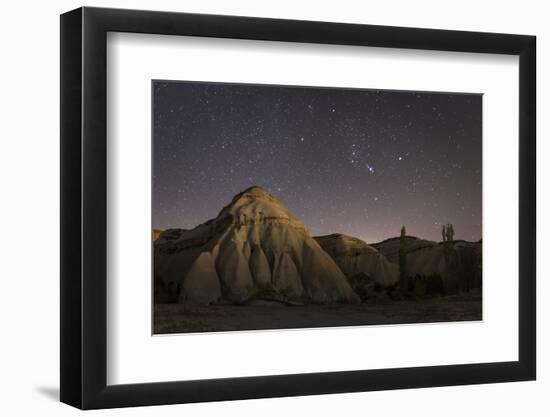 Night Time in the Rose Valley Showing the Rock Formations and Desert Landscape Light-David Clapp-Framed Photographic Print