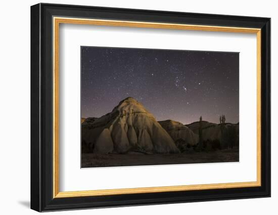 Night Time in the Rose Valley Showing the Rock Formations and Desert Landscape Light-David Clapp-Framed Photographic Print