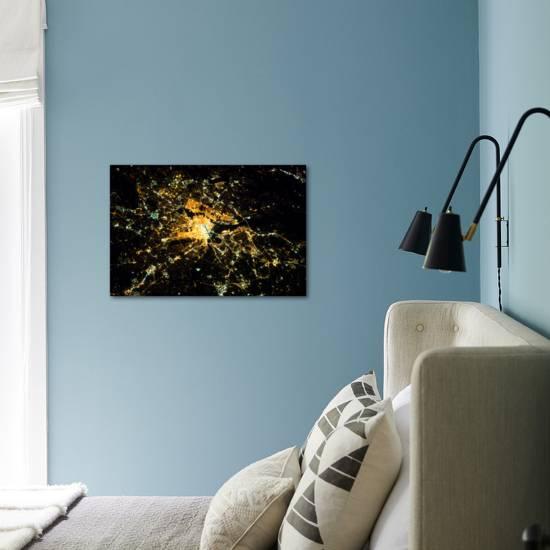 Night Time Satellite Image Of Washington Dc Usa Photographic Print By Art Com