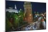 Night Time Traffic on Kremlevskaya Nab.-Jon Hicks-Mounted Photographic Print